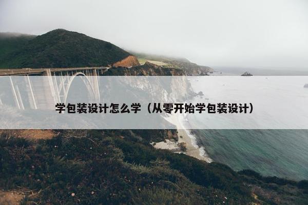 学包装设计怎么学（从零开始学包装设计）