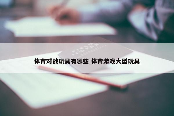 体育对战玩具有哪些 体育游戏大型玩具