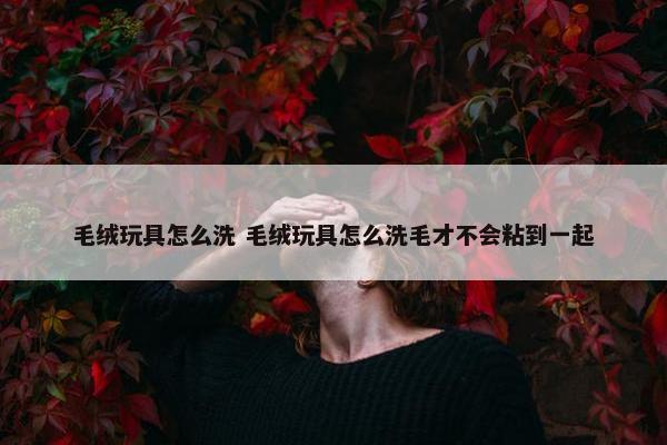 毛绒玩具怎么洗 毛绒玩具怎么洗毛才不会粘到一起