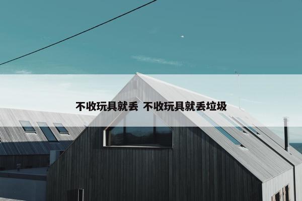 不收玩具就丢 不收玩具就丢垃圾