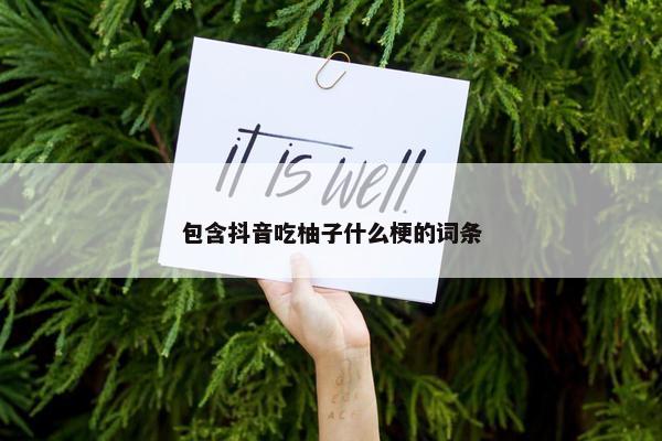 包含抖音吃柚子什么梗的词条