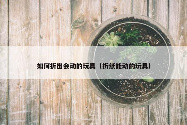 如何折出会动的玩具（折纸能动的玩具）