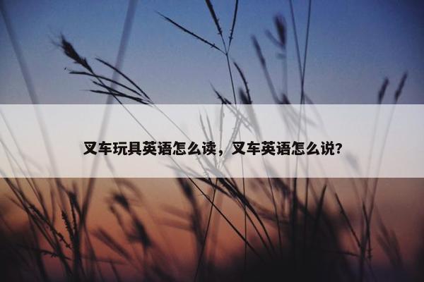 叉车玩具英语怎么读，叉车英语怎么说?