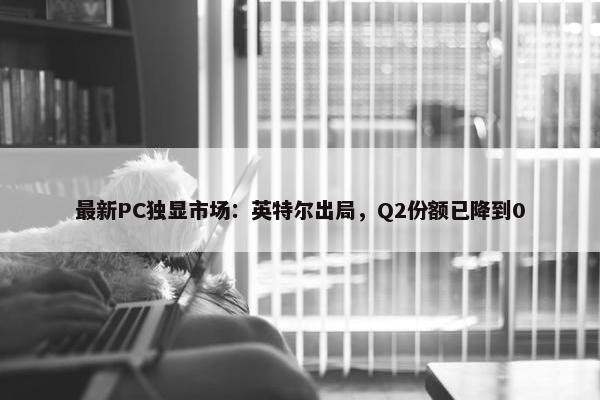 最新PC独显市场：英特尔出局，Q2份额已降到0