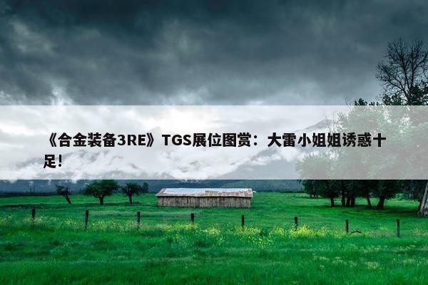 《合金装备3RE》TGS展位图赏：大雷小姐姐诱惑十足!