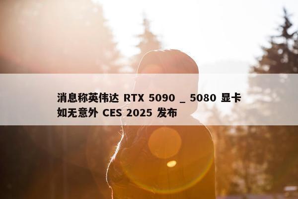 消息称英伟达 RTX 5090 _ 5080 显卡如无意外 CES 2025 发布