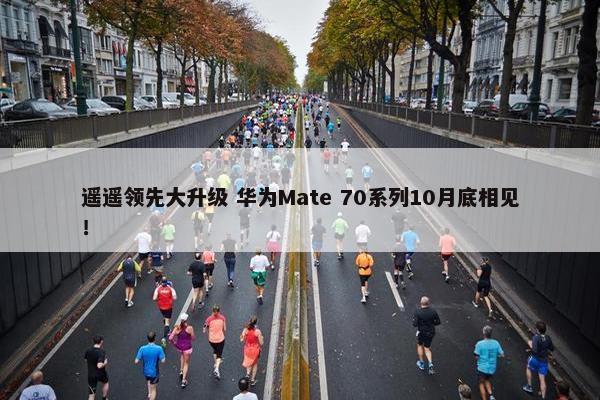 遥遥领先大升级 华为Mate 70系列10月底相见！