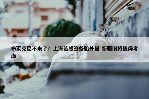 布莱克尼不来了？上海若想签备胎外援 新疆旧将值得考虑