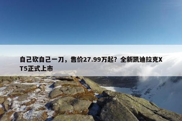 自己砍自己一刀，售价27.99万起？全新凯迪拉克XT5正式上市