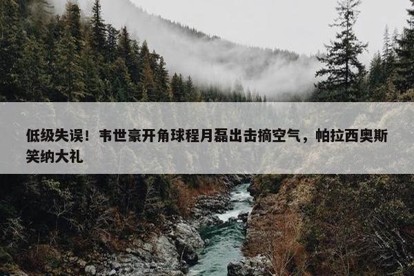 低级失误！韦世豪开角球程月磊出击摘空气，帕拉西奥斯笑纳大礼