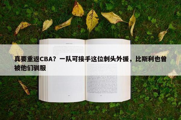 真要重返CBA？一队可接手这位刺头外援，比斯利也曾被他们驯服