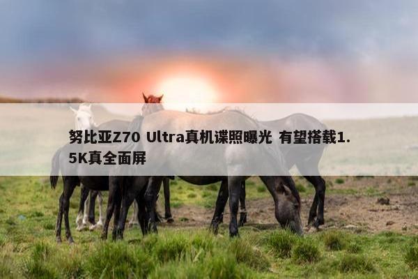 努比亚Z70 Ultra真机谍照曝光 有望搭载1.5K真全面屏