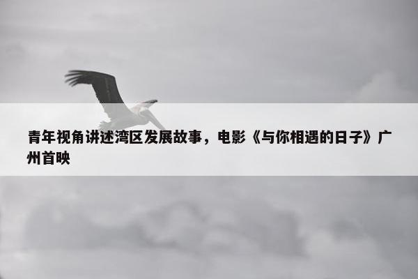 青年视角讲述湾区发展故事，电影《与你相遇的日子》广州首映