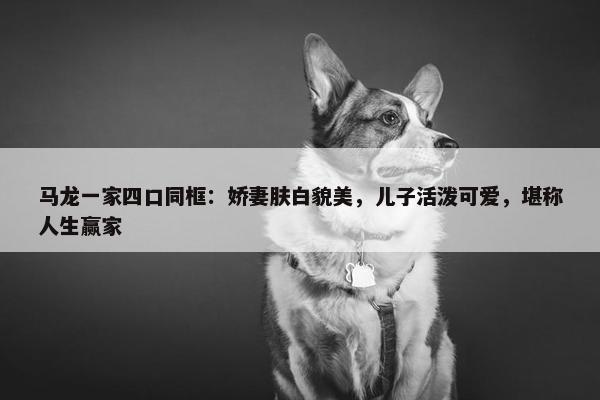 马龙一家四口同框：娇妻肤白貌美，儿子活泼可爱，堪称人生赢家