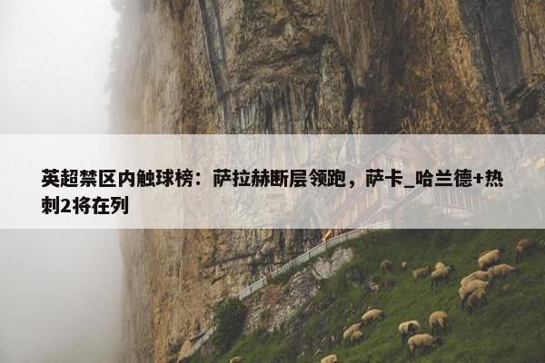 英超禁区内触球榜：萨拉赫断层领跑，萨卡_哈兰德+热刺2将在列