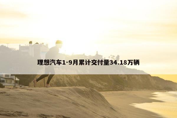 理想汽车1-9月累计交付量34.18万辆