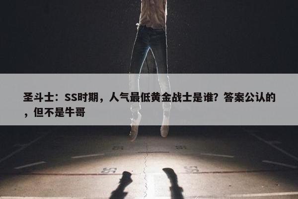 圣斗士：SS时期，人气最低黄金战士是谁？答案公认的，但不是牛哥