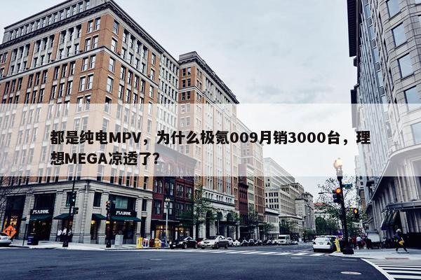 都是纯电MPV，为什么极氪009月销3000台，理想MEGA凉透了？