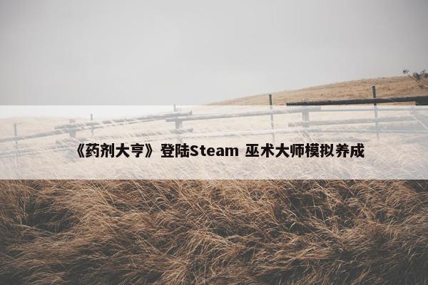 《药剂大亨》登陆Steam 巫术大师模拟养成