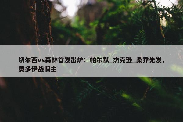 切尔西vs森林首发出炉：帕尔默_杰克逊_桑乔先发，奥多伊战旧主