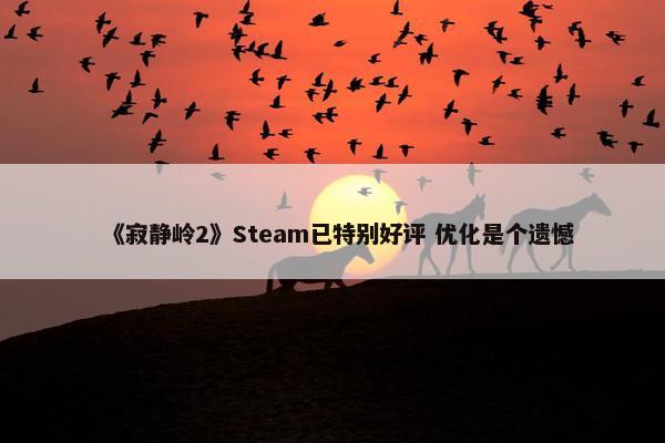 《寂静岭2》Steam已特别好评 优化是个遗憾