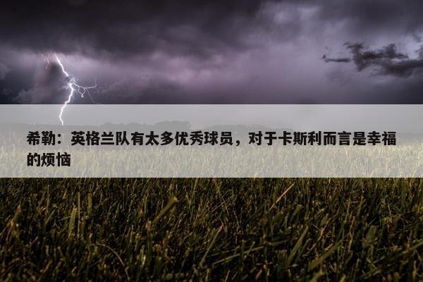 希勒：英格兰队有太多优秀球员，对于卡斯利而言是幸福的烦恼