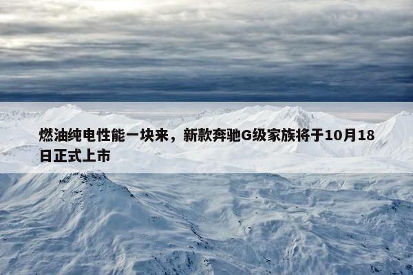 燃油纯电性能一块来，新款奔驰G级家族将于10月18日正式上市