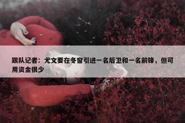 跟队记者：尤文要在冬窗引进一名后卫和一名前锋，但可用资金很少