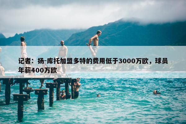 记者：扬-库托加盟多特的费用低于3000万欧，球员年薪400万欧