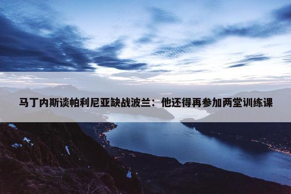 马丁内斯谈帕利尼亚缺战波兰：他还得再参加两堂训练课