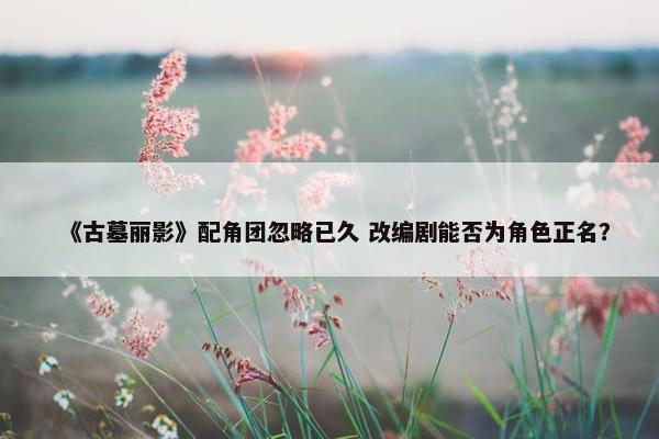 《古墓丽影》配角团忽略已久 改编剧能否为角色正名？