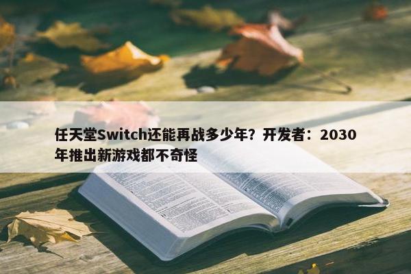 任天堂Switch还能再战多少年？开发者：2030年推出新游戏都不奇怪