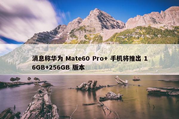 消息称华为 Mate60 Pro+ 手机将推出 16GB+256GB 版本