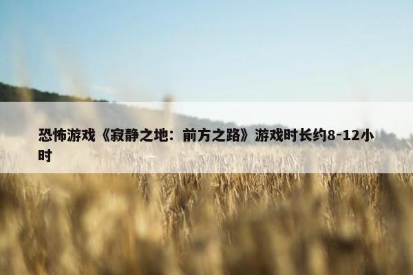 恐怖游戏《寂静之地：前方之路》游戏时长约8-12小时