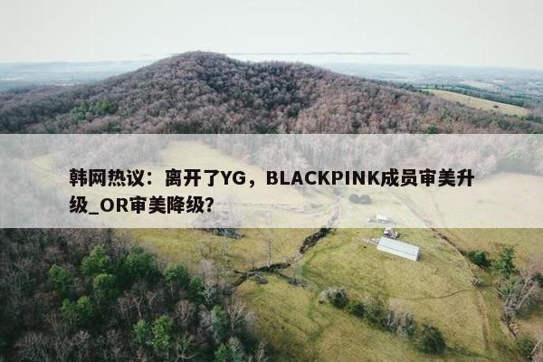 韩网热议：离开了YG，BLACKPINK成员审美升级_OR审美降级？