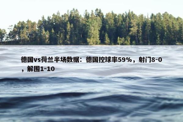 德国vs荷兰半场数据：德国控球率59%，射门8-0，解围1-10