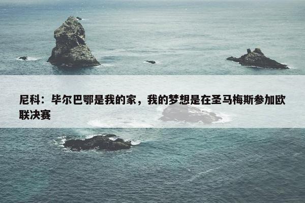 尼科：毕尔巴鄂是我的家，我的梦想是在圣马梅斯参加欧联决赛