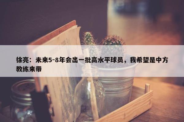 徐亮：未来5-8年会出一批高水平球员，我希望是中方教练来带