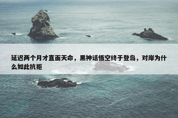 延迟两个月才直面天命，黑神话悟空终于登岛，对岸为什么如此抗拒