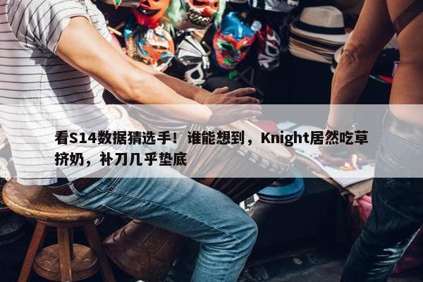 看S14数据猜选手！谁能想到，Knight居然吃草挤奶，补刀几乎垫底