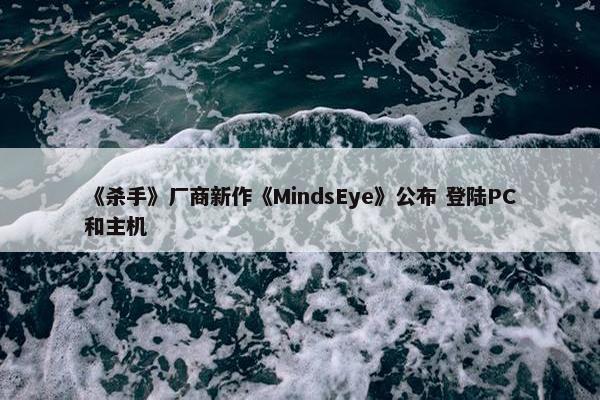 《杀手》厂商新作《MindsEye》公布 登陆PC和主机