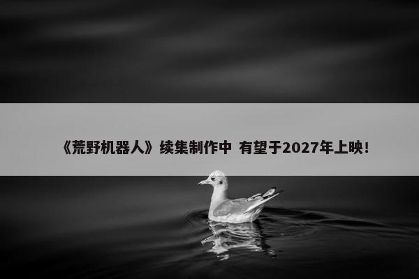 《荒野机器人》续集制作中 有望于2027年上映！