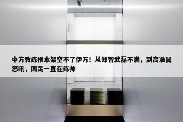 中方教练根本架空不了伊万！从郑智武磊不满，到高准翼怒吼，国足一直在练帅