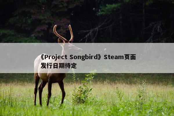 《Project Songbird》Steam页面 发行日期待定