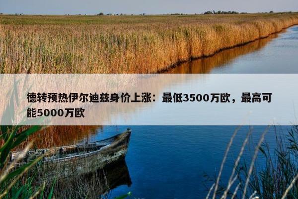 德转预热伊尔迪兹身价上涨：最低3500万欧，最高可能5000万欧