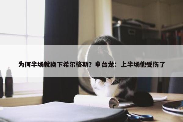 为何半场就换下希尔格斯？申台龙：上半场他受伤了