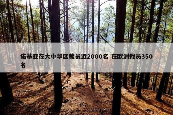 诺基亚在大中华区裁员近2000名 在欧洲裁员350名