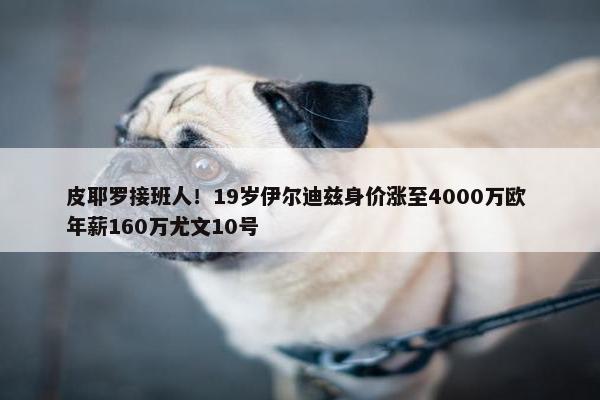 皮耶罗接班人！19岁伊尔迪兹身价涨至4000万欧 年薪160万尤文10号