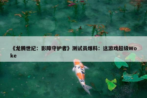 《龙腾世纪：影障守护者》测试员爆料：这游戏超级Woke