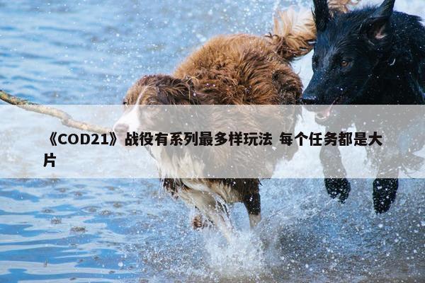 《COD21》战役有系列最多样玩法 每个任务都是大片